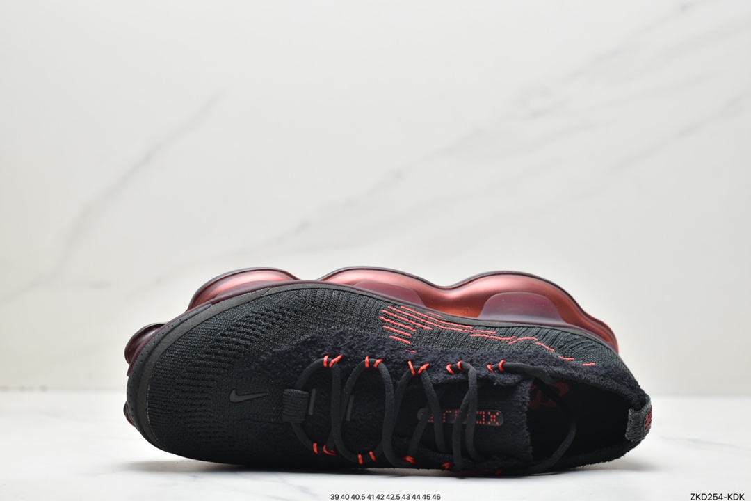 气垫 W Nike Vapor Max 黑红 蒸汽大气垫慢跑鞋DJ4701-004