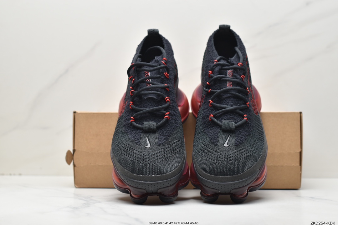气垫 W Nike Vapor Max 黑红 蒸汽大气垫慢跑鞋DJ4701-004