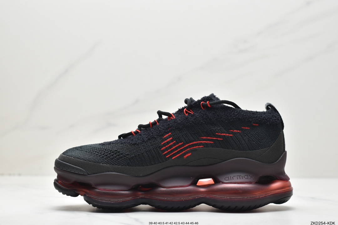 气垫 W Nike Vapor Max 黑红 蒸汽大气垫慢跑鞋DJ4701-004