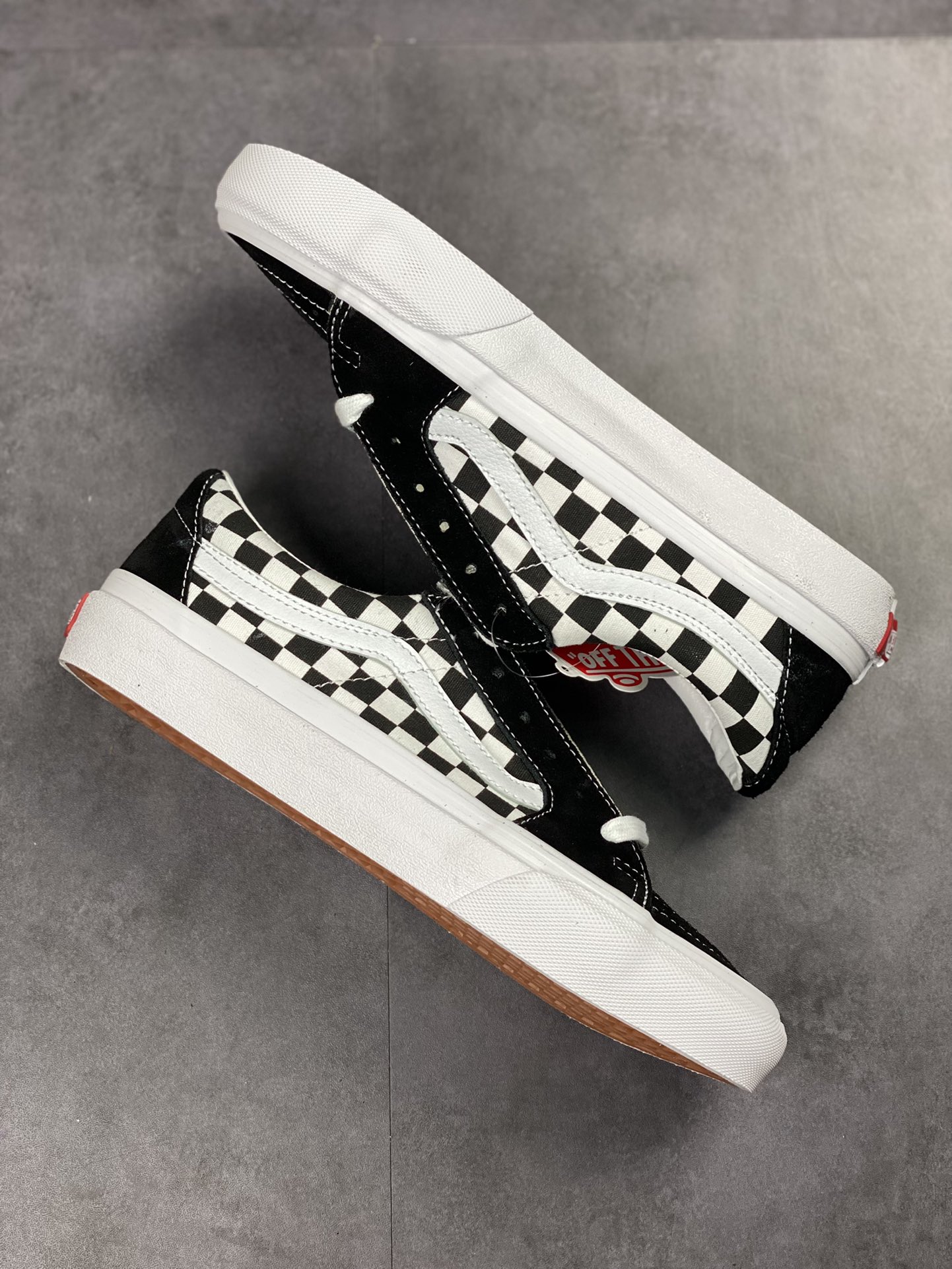 VANS Vance SK8-LOW classic black and white checkerboard low top casual sneakers canvas shoes