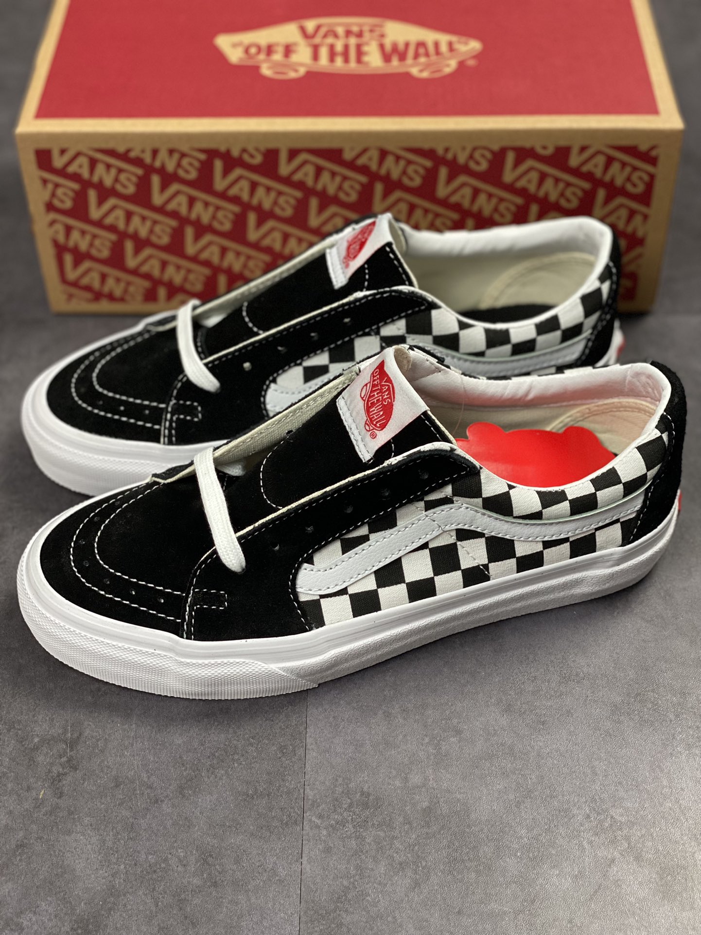 VANS Vance SK8-LOW classic black and white checkerboard low top casual sneakers canvas shoes