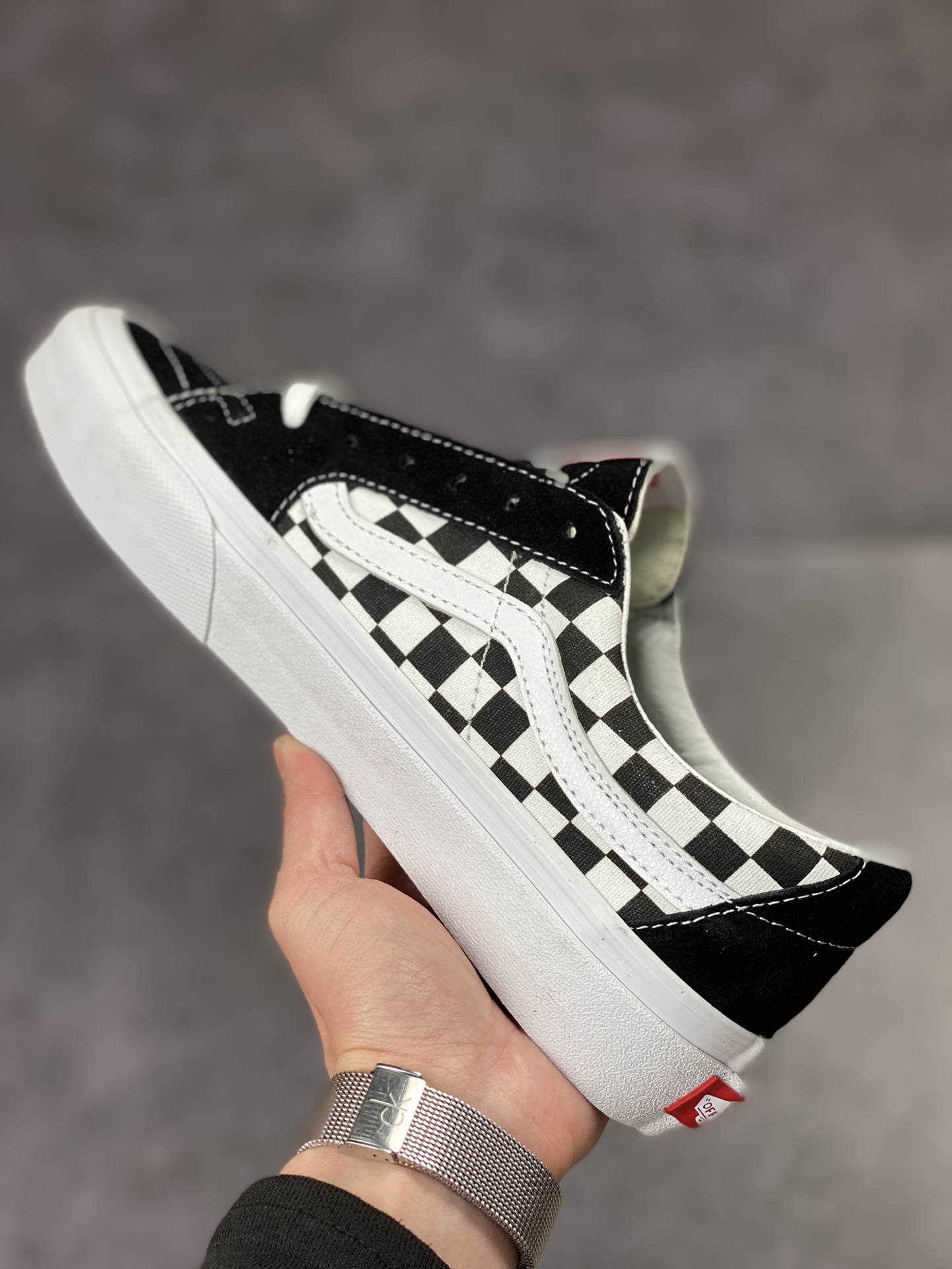 VANS Vance SK8-LOW classic black and white checkerboard low top casual sneakers canvas shoes