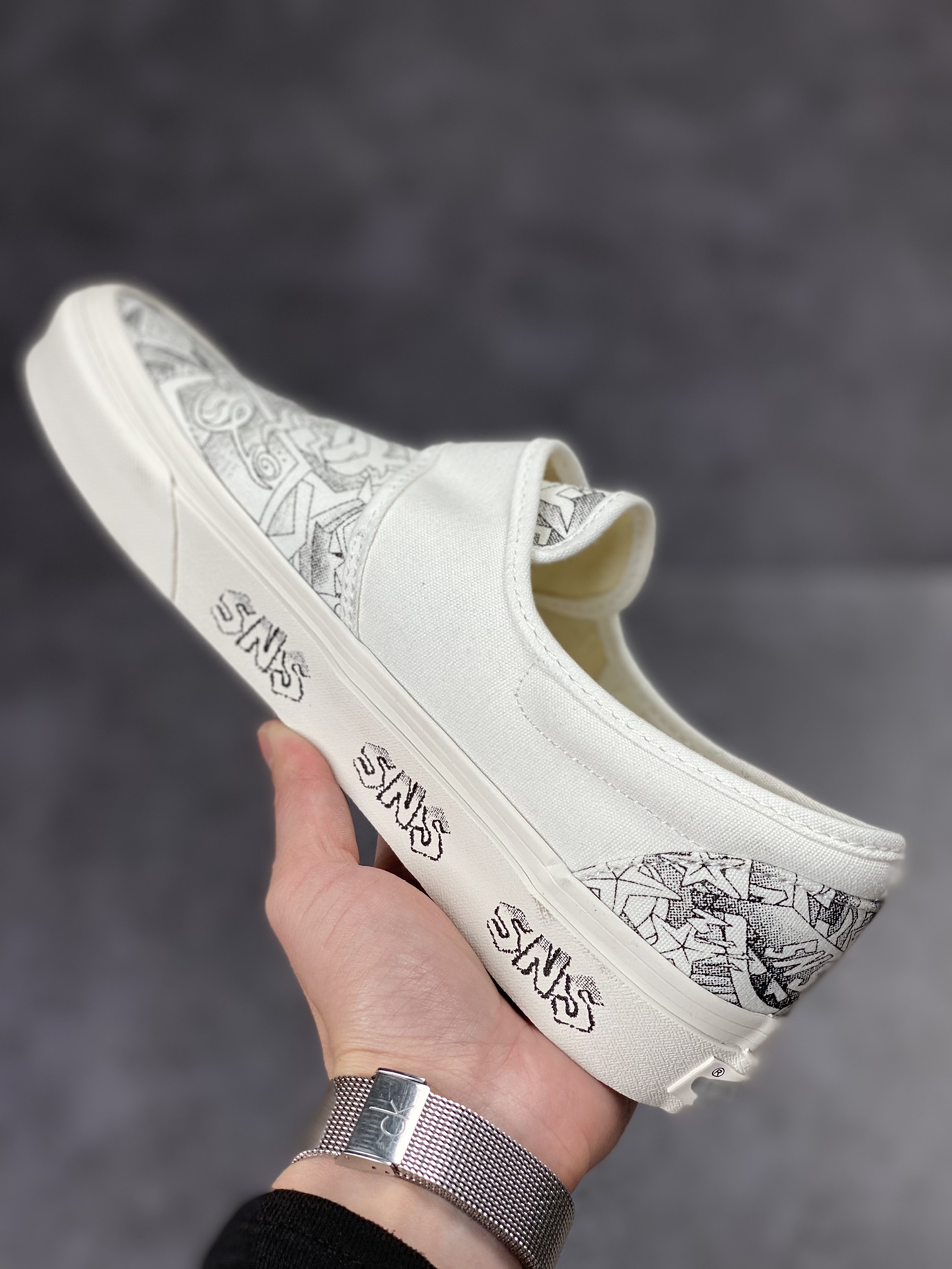 150 Fear of Fog x Vans Slip-On 47 V DX  FOG高街黑白懒人魔术贴SNS