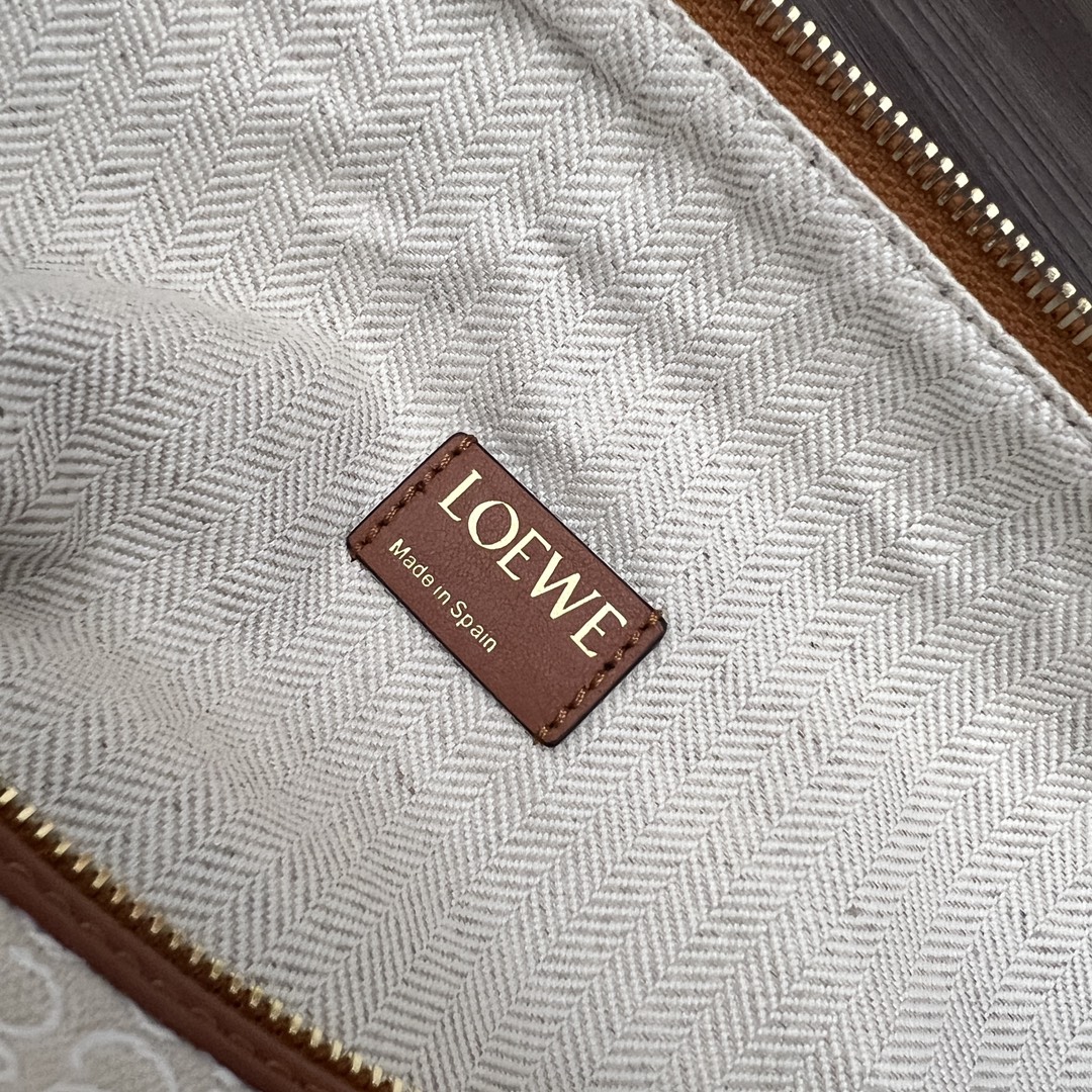 Loewe Cubi Anagram Bag in Calfskin and Jacquard - Shoulder & Hand Carry 9 i1680541496 6500 8