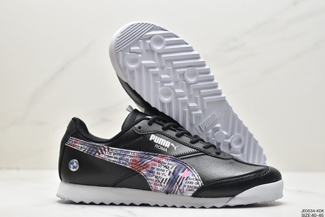 BMW MMS ROMA Via leather low top sports shoes 307238-02