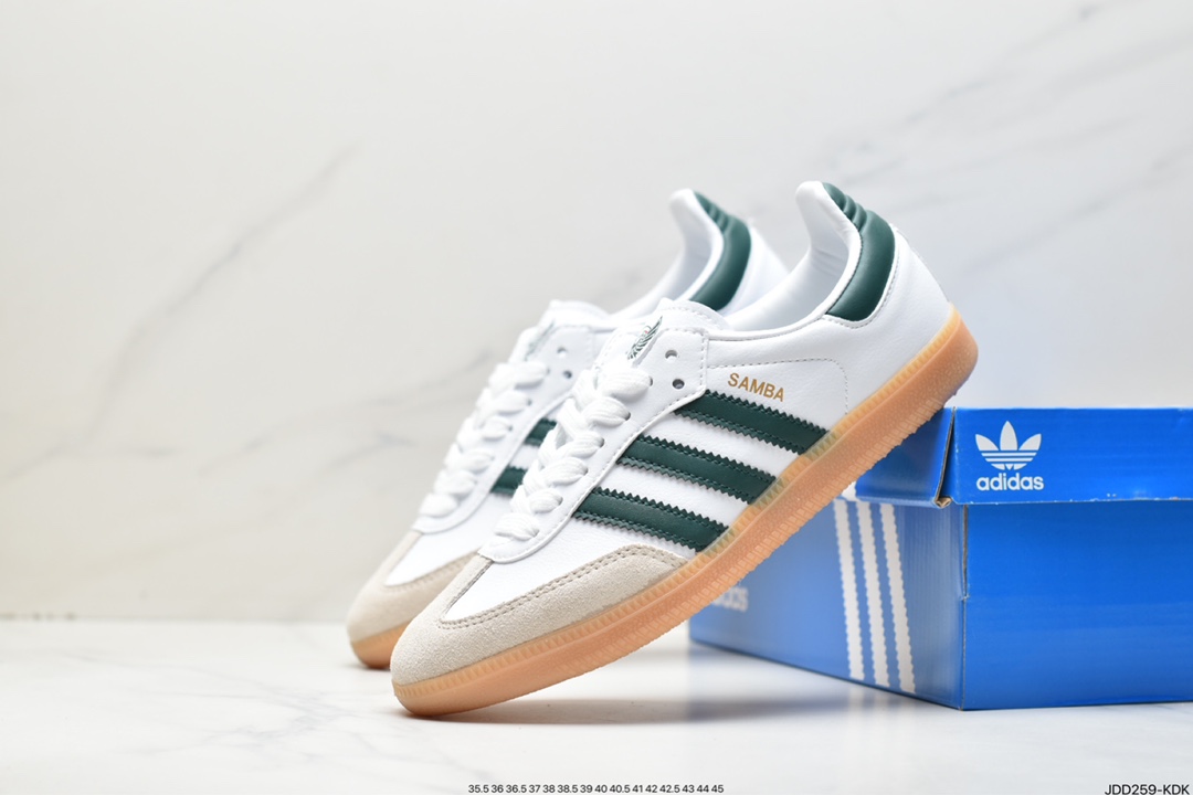 Adidas Originals Samba Vegan OG Samba series gentleman moral training board shoes HQ7036