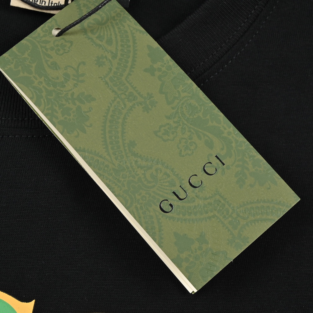 160 Gucci古驰印花彩色方块短袖