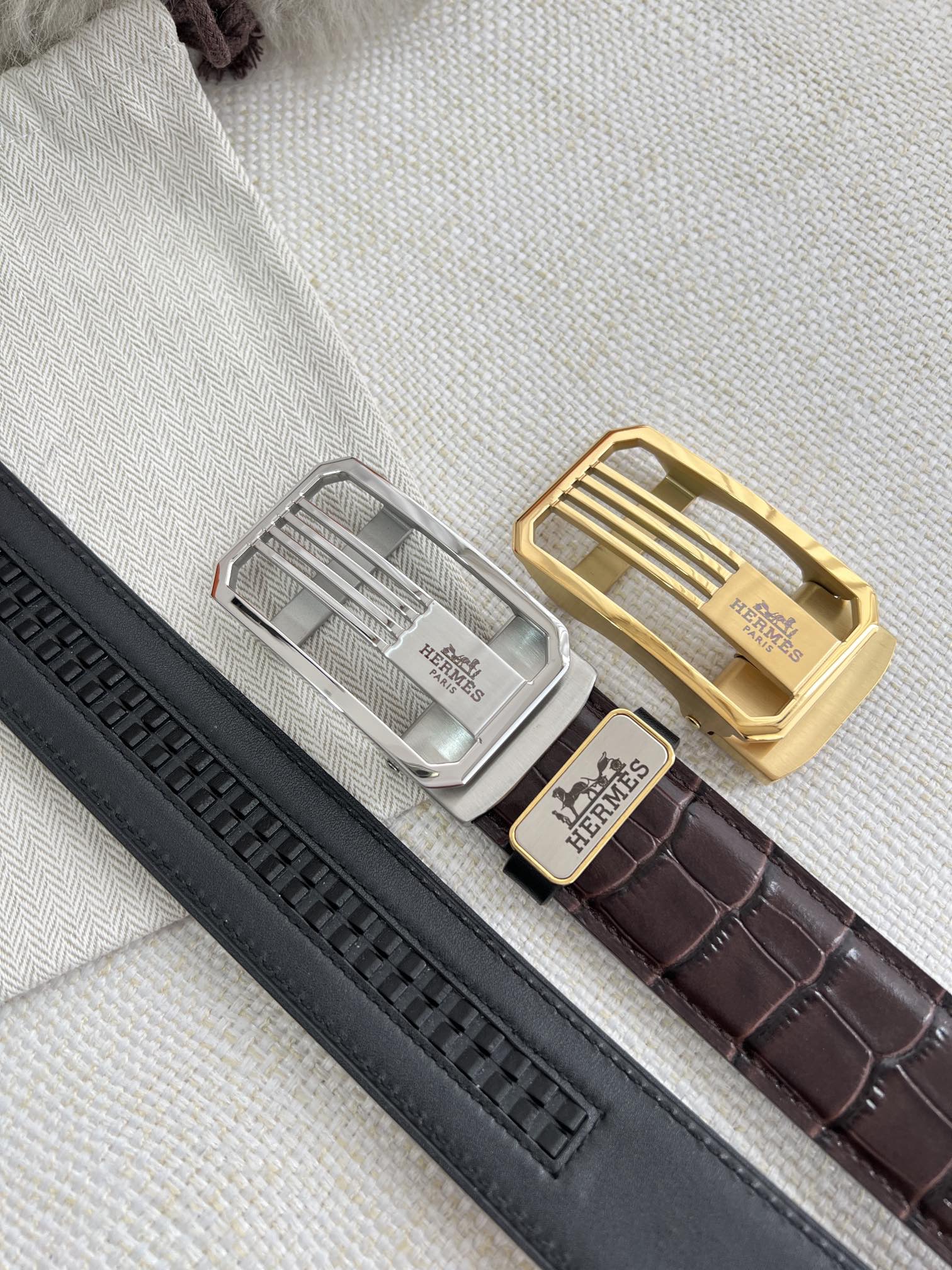 爱马仕 Hermès 高定典藏奢华工坊高定皮带配饰 #7D058639 9
