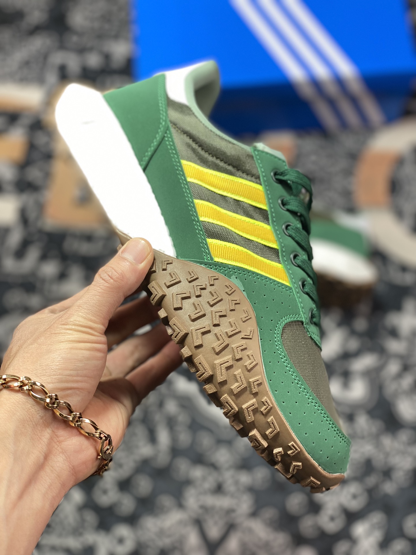 Adidas Retropy Boost E5 WRP E5 Second Generation Series Retro Racing ”Dark Green Yellow” HP2192