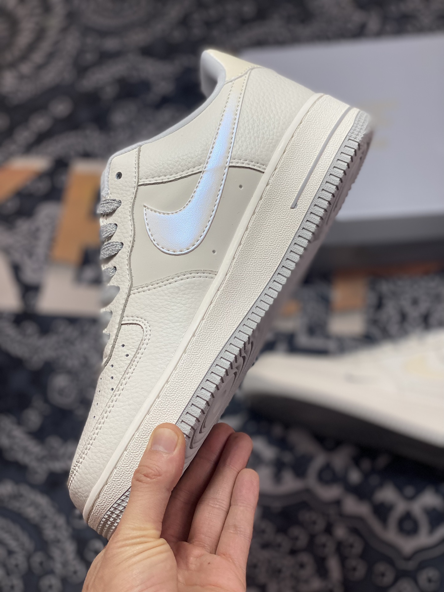 Nike Air Force 1 '07 Low QS”Sail White/Grey Mini Swoosh”空军一号DD9915-611
