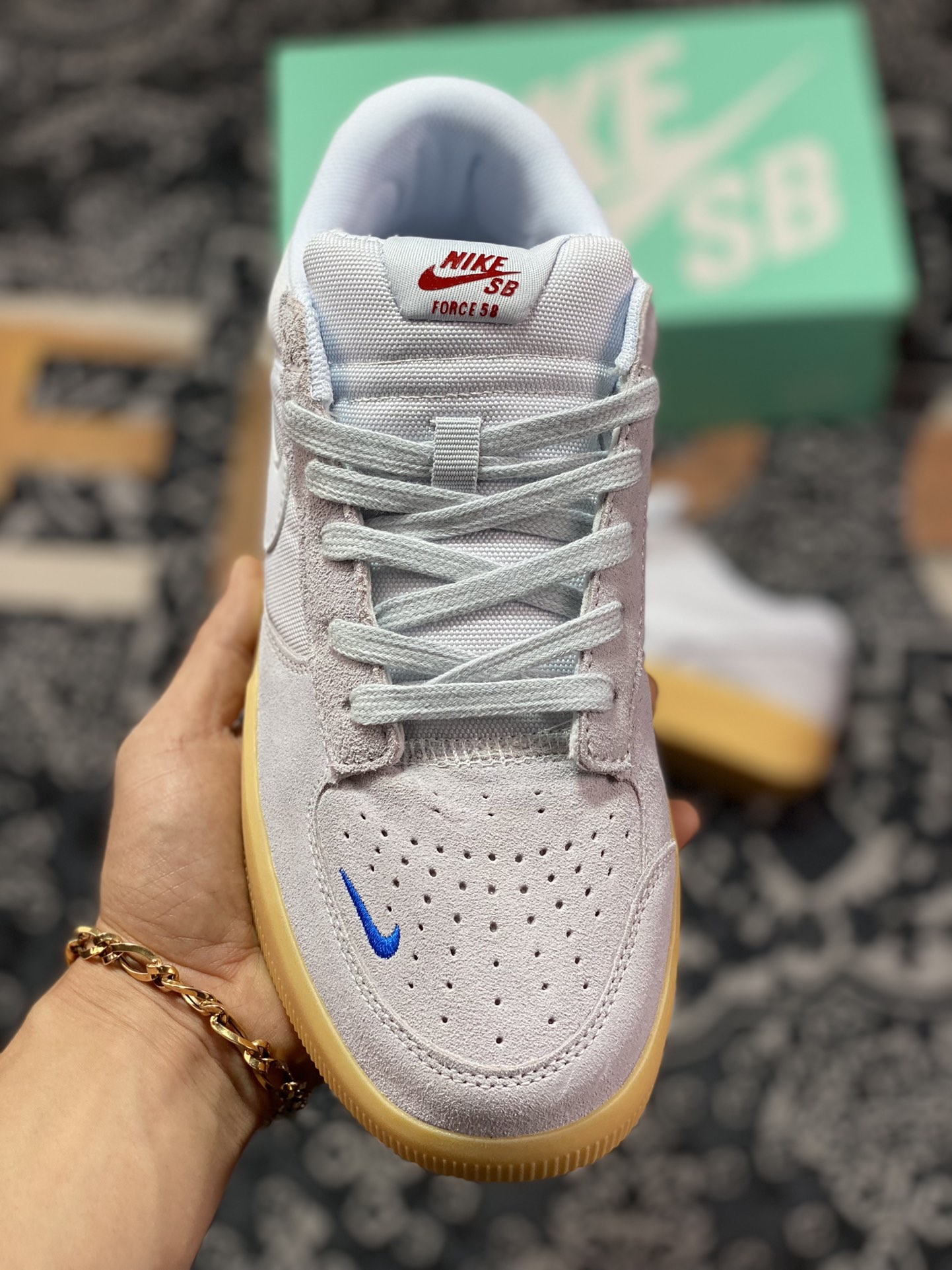 原厂级别 Nike SB Forcce 58 灰白 复古休闲男女板鞋DV5476-001