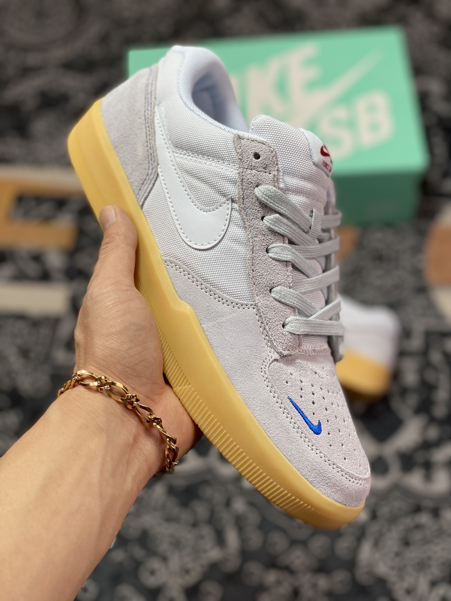原厂级别 Nike SB Forcce 58 灰白 复古休闲男女板鞋DV5476-001