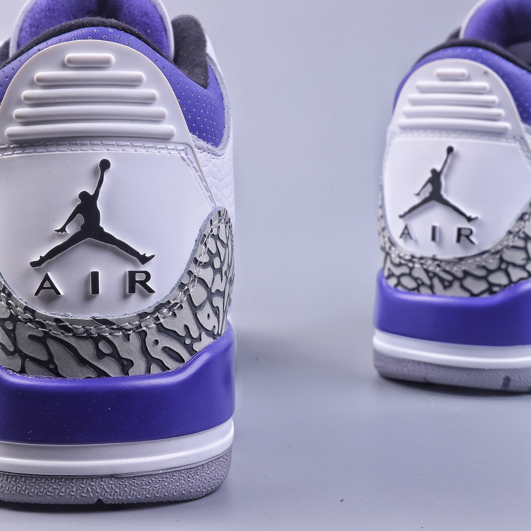 280 加强性价比Air Jordan 3 Retro ”Dark Iris” 宫廷紫  CT8532-105
