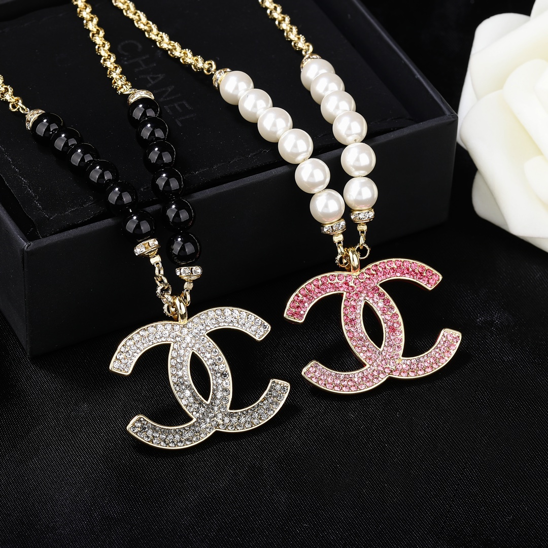 Chanel Juwelen Halsketten & Anhänger Gelb Messing