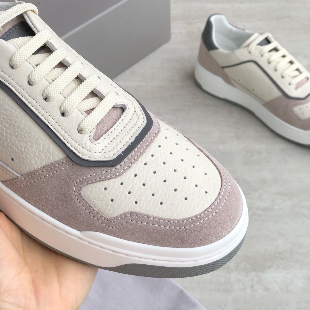 Brunello Cucinelli Primavera/Verano Nuevo Bloqueo de Color Tablero Deportivo Zapatos de Hombre ¡Este