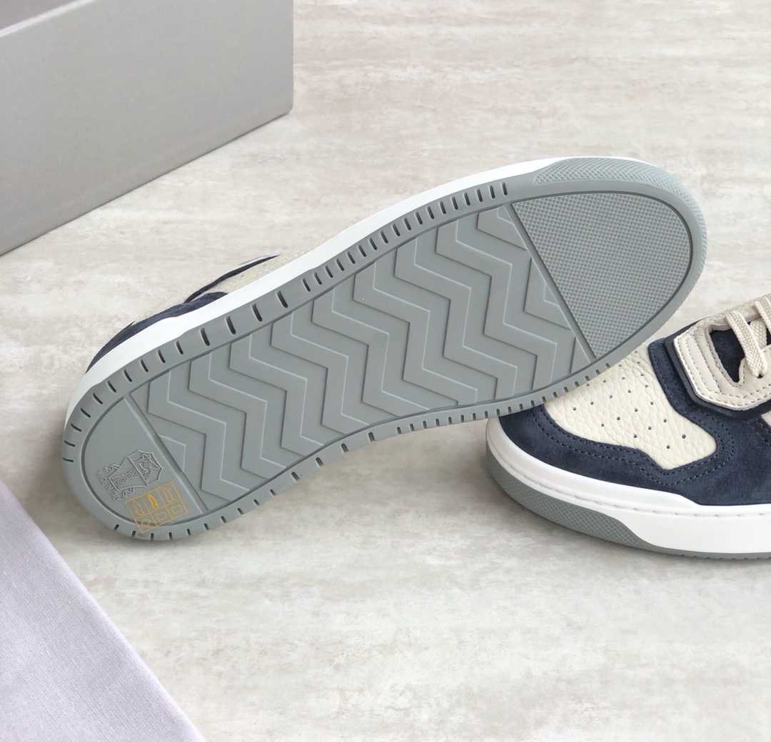 Brunello Cucinelli Primavera/Verano Nuevo Color Block Sports Board Zapatos de hombre El tejido de es