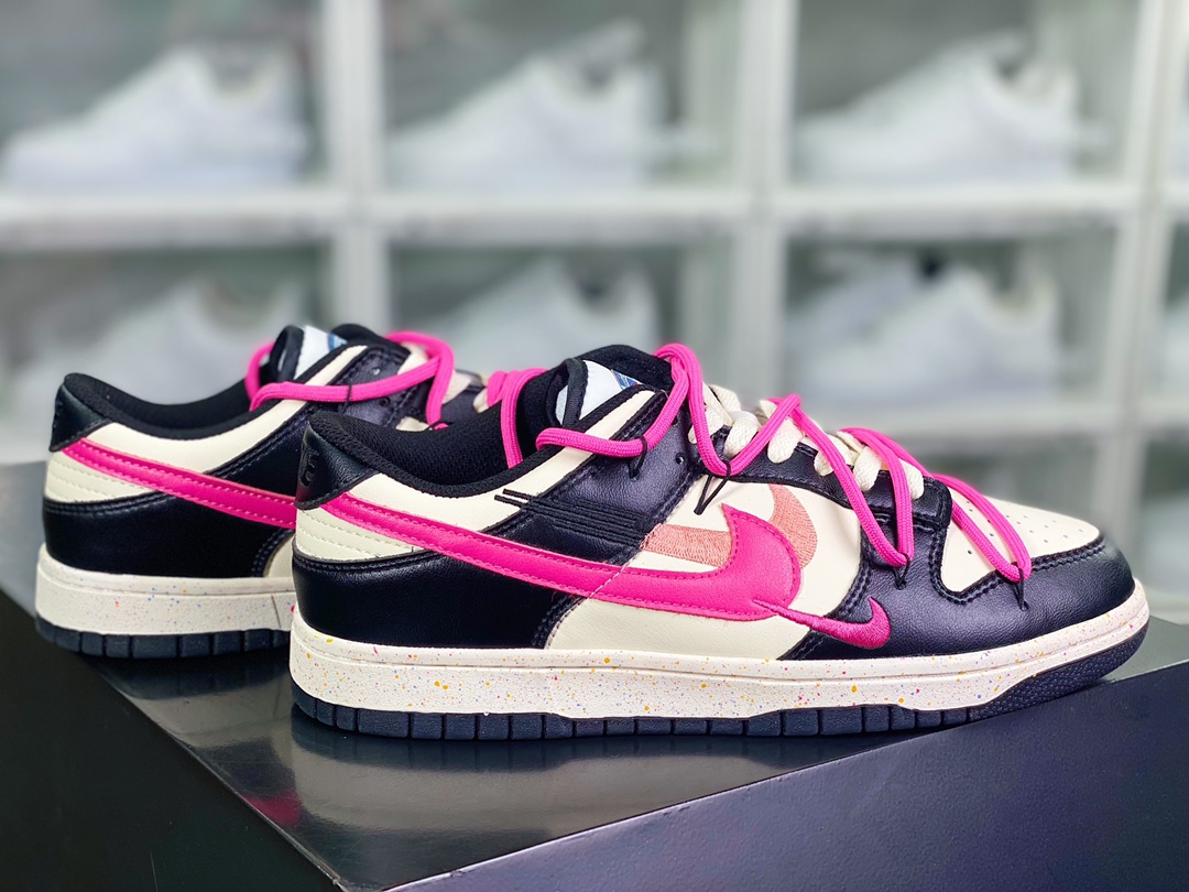 200 SB Dunk Low"Black/Beige/Pink"扣篮系列低帮板鞋FD4623-131