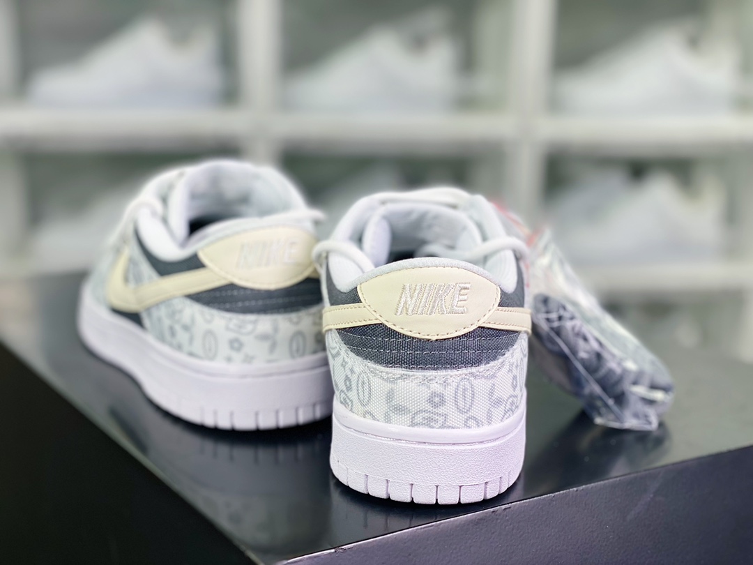 200 Nike SB Dunk Low"White/Dark Grey/Paisley"扣篮系列低帮DJ9955-100