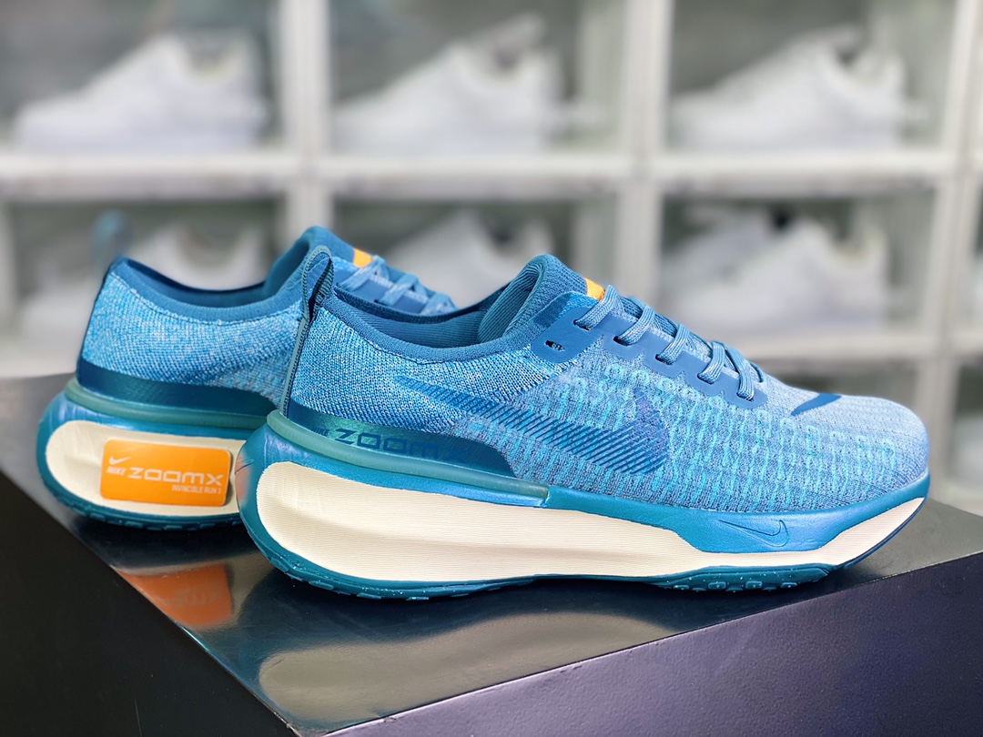 220  ZoomX Invincible Run Flyknit 3"Peacock Blue/Orange"不可战胜“针织孔雀蓝橙”DR2615-401