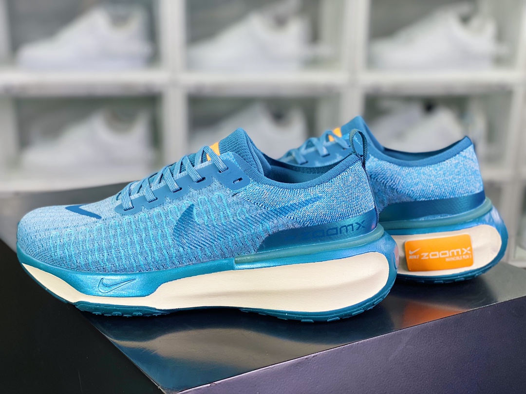 220  ZoomX Invincible Run Flyknit 3"Peacock Blue/Orange"不可战胜“针织孔雀蓝橙”DR2615-401