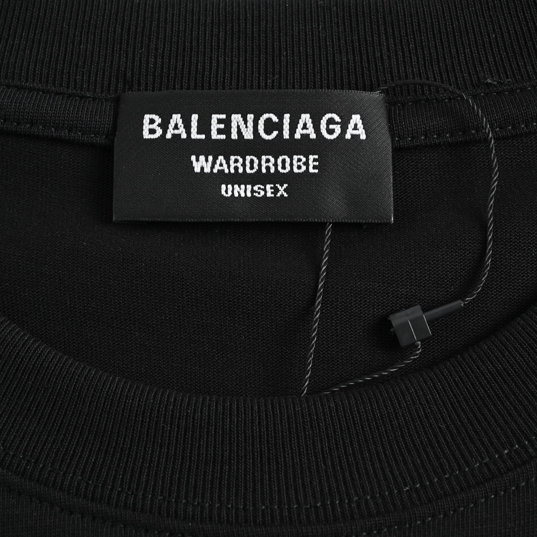 Balenciaga/巴黎世家 22ss 刺绣可乐短袖