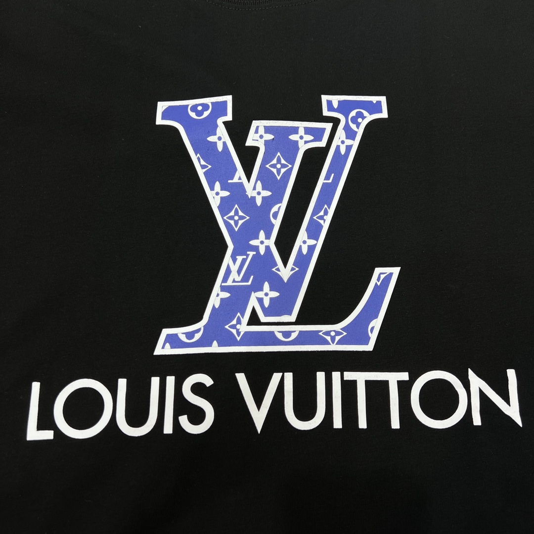 170 Louis Vuitton/路易威登23ss 老花字母logo印花短袖