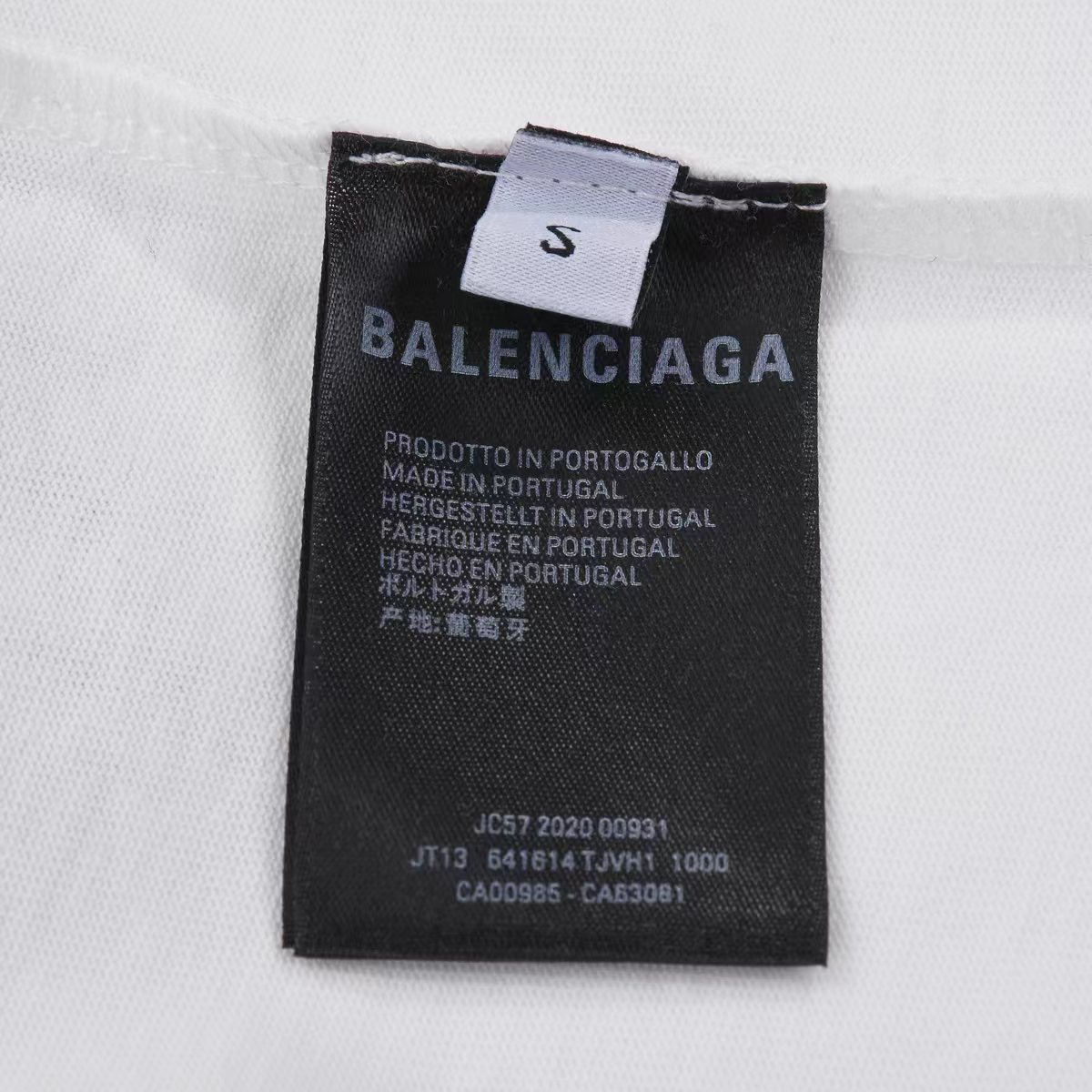 160 BALENCIAGA 巴黎世家23Fw夏季新款前后渐变蓝字母印花短袖 数