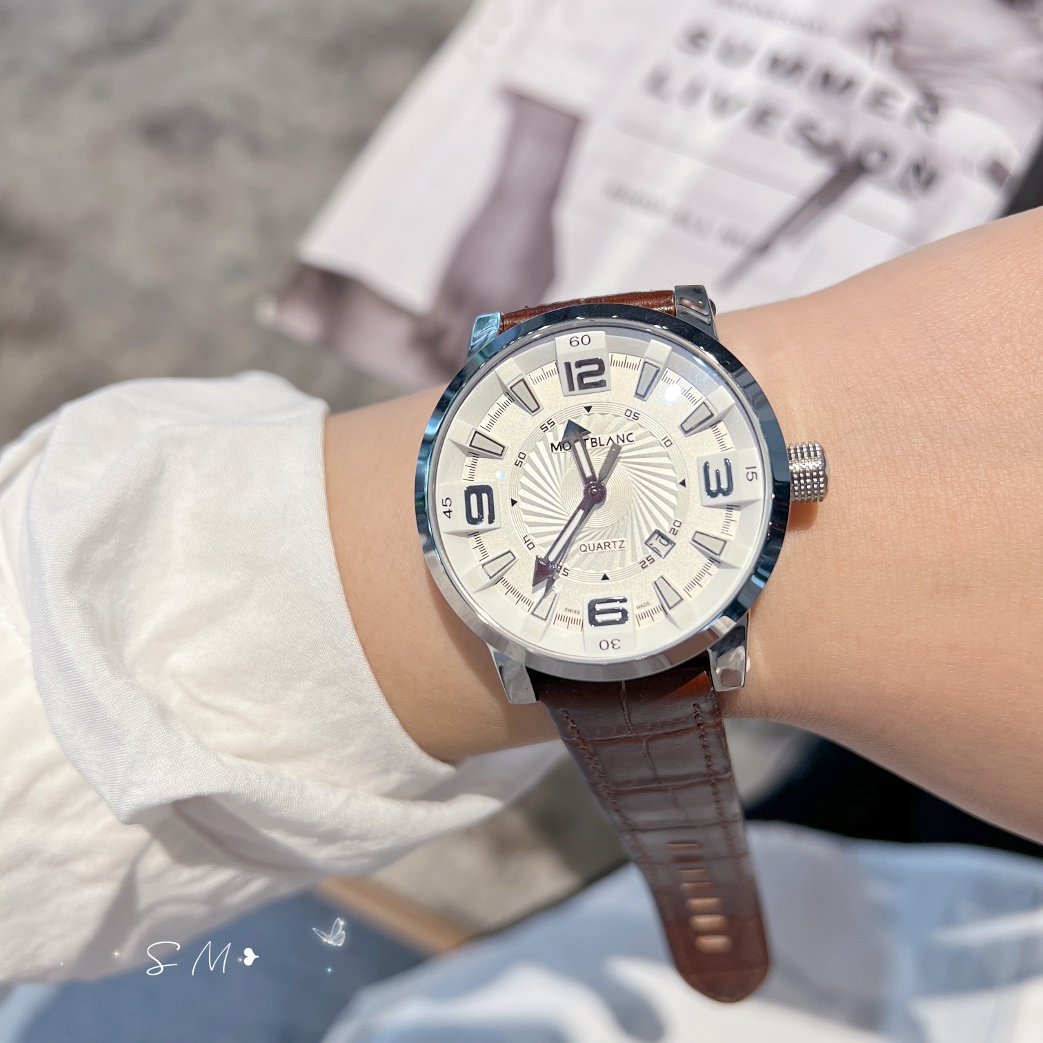 Montblanc Multifunctional Wristwatch: Fine Design, Premium Materials, Versatile for Business and Leisure. - 图片 6