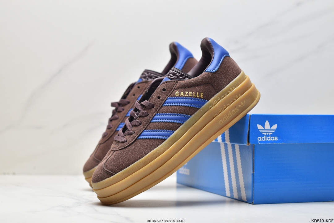 Adidas Gazelle Bold w low-top retro all-match casual sports shoes IG9970