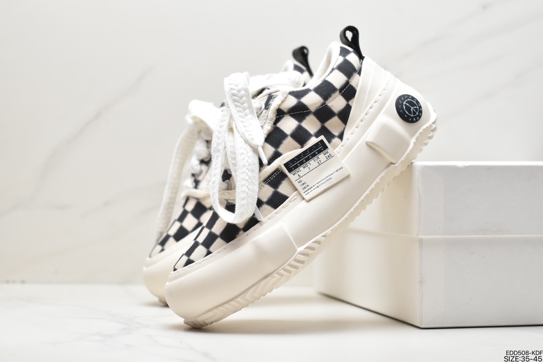 SMILEREPUBLIC thick-soled open smile canvas shoes series