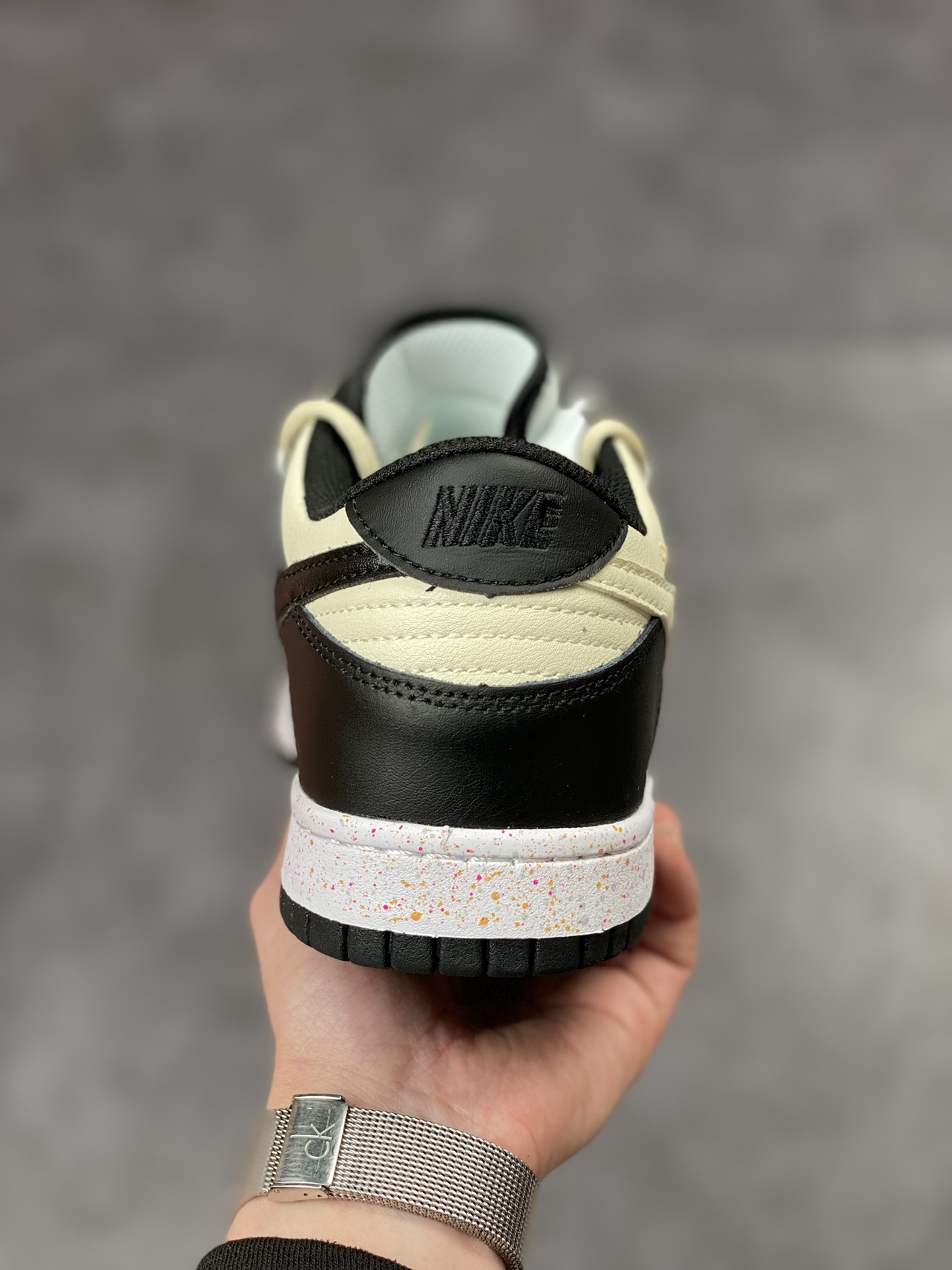 240 NIKE SB Dunk Low 黑白奶黄绑带 FD4623-131-3