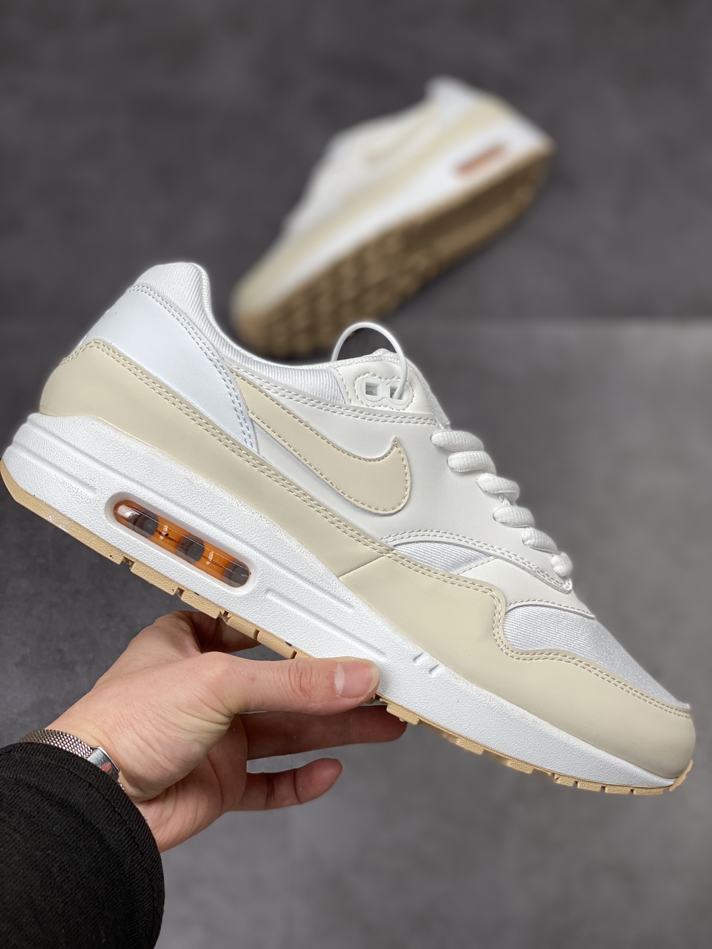 Nike Air Max 1 S Replica Beige Retro Casual Running Shoes FB5060-100