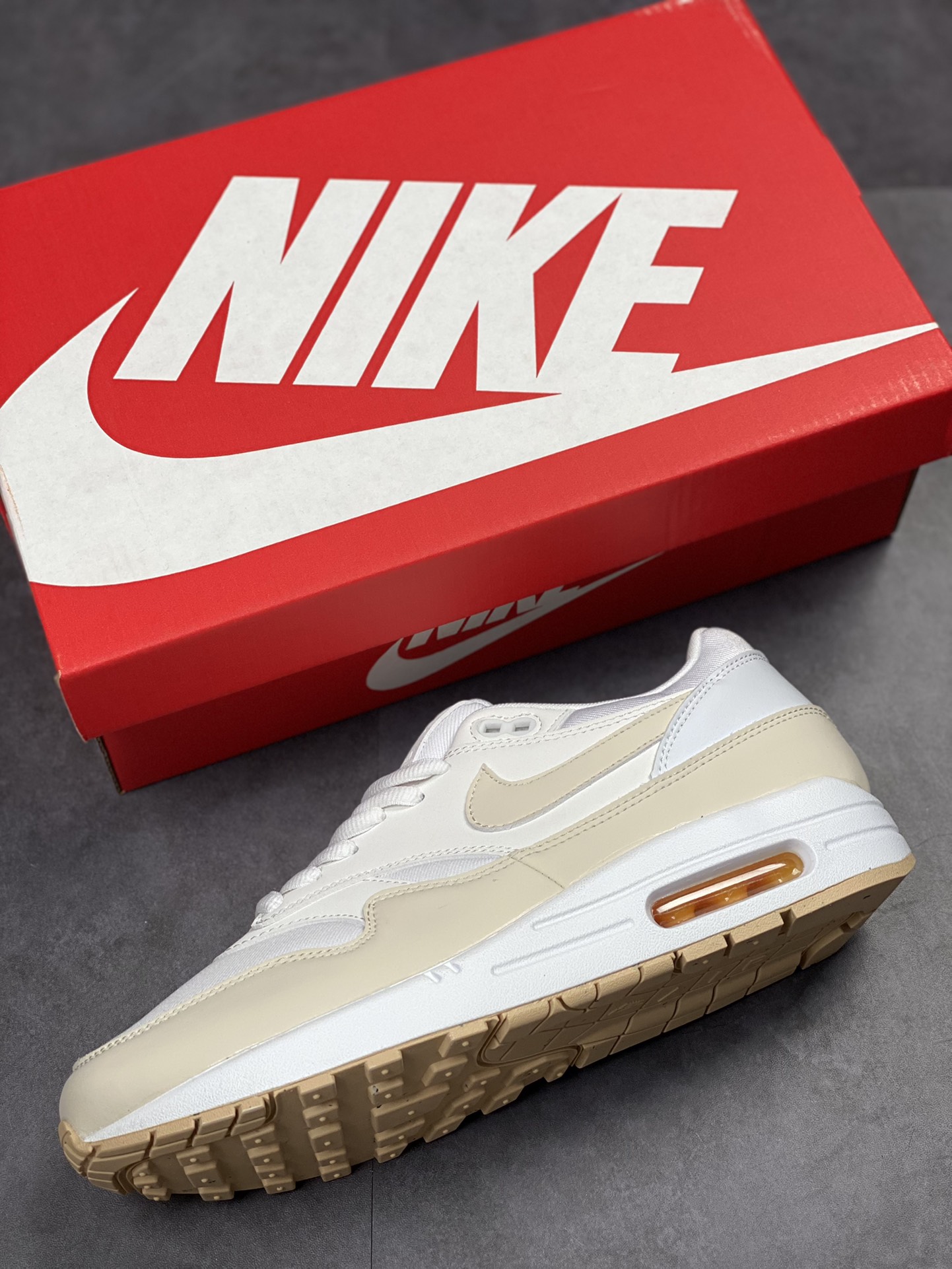 Nike Air Max 1 S Replica Beige Retro Casual Running Shoes FB5060-100