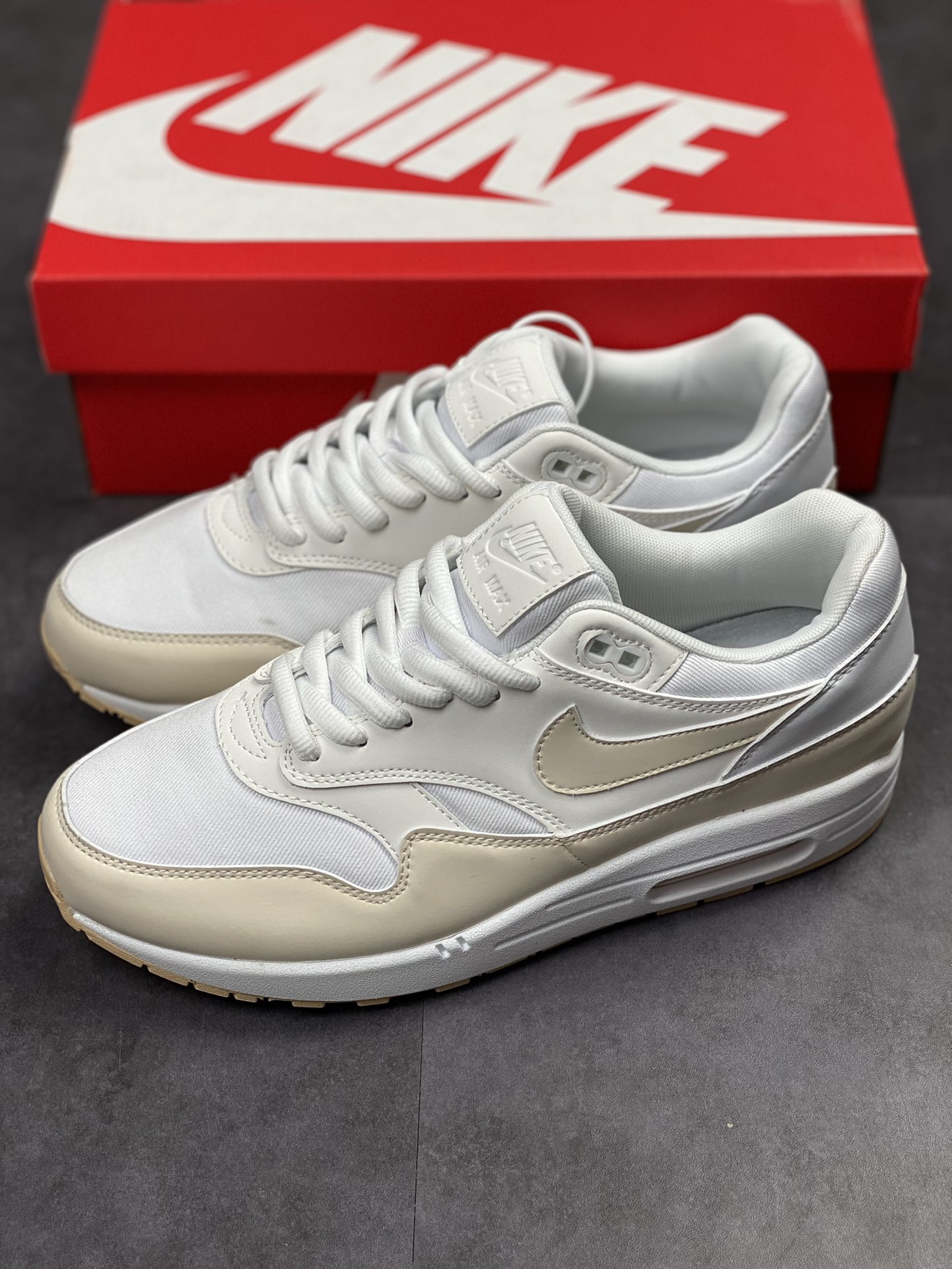 Nike Air Max 1 S Replica Beige Retro Casual Running Shoes FB5060-100