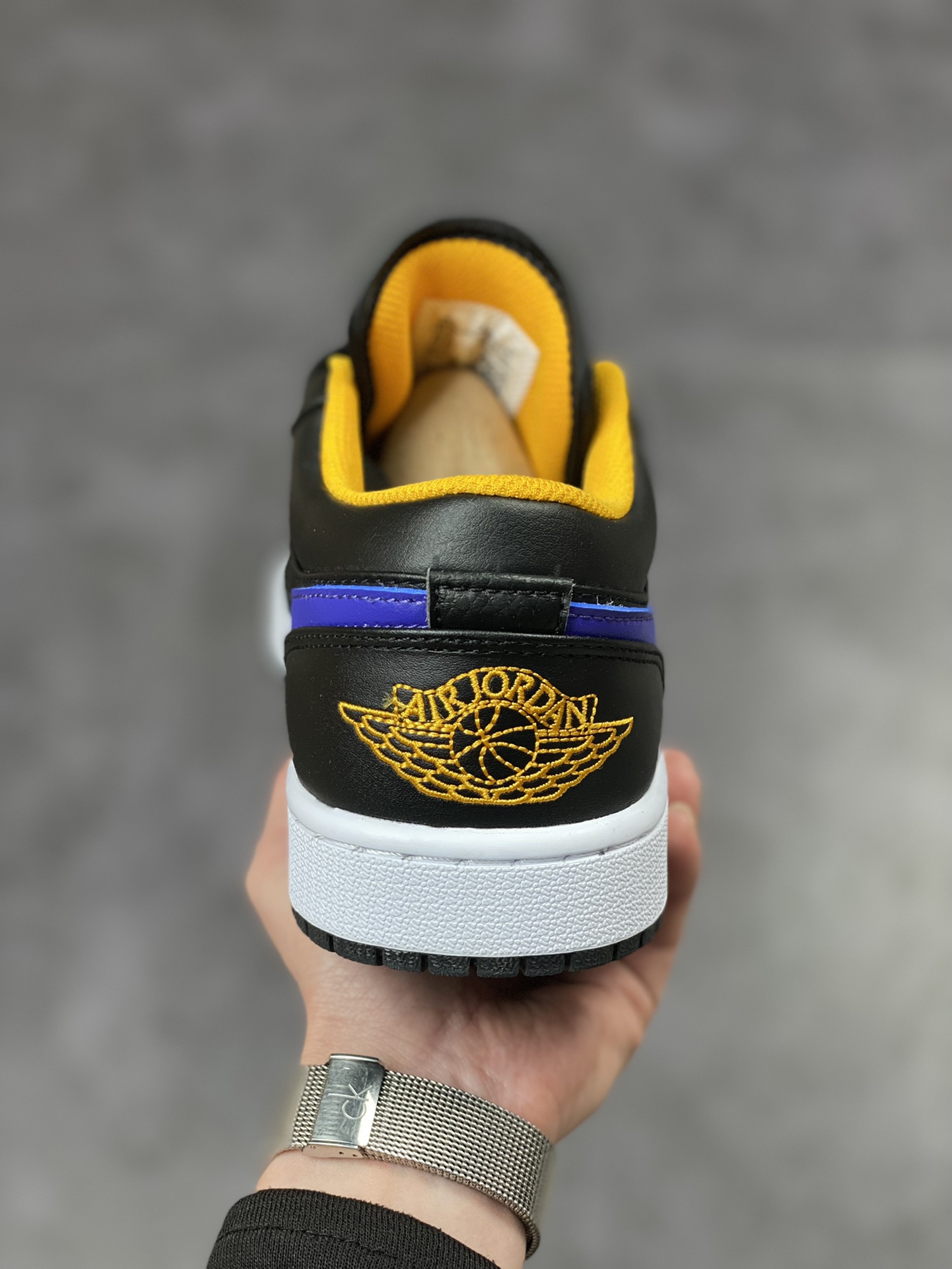 200 Air Jordan 1 Low 黑紫黄脚趾 AJ1乔1低帮休闲板鞋 553558-075