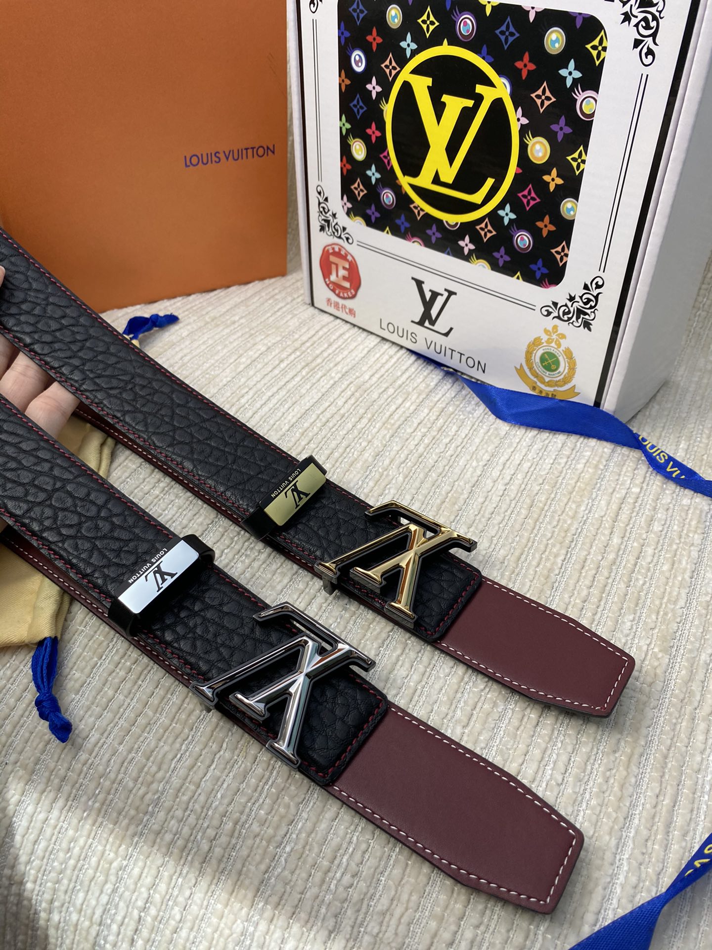 Louis Vuitton Belts Steel Buckle Cowhide Genuine Leather Fashion