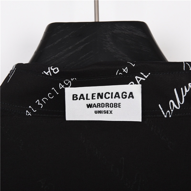 260 Balenciaga/巴黎世家 23ss 经典logo集合长袖衬衫