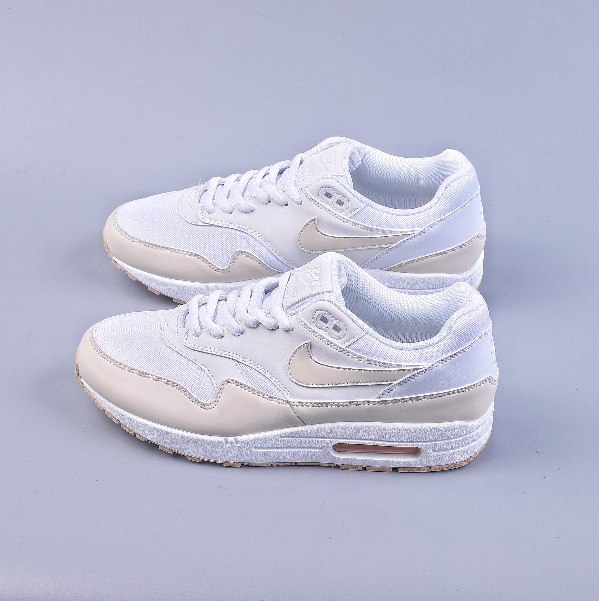 220 Nike Air Max 1 PRM 米黄白 复古休闲跑步鞋FB5060-100