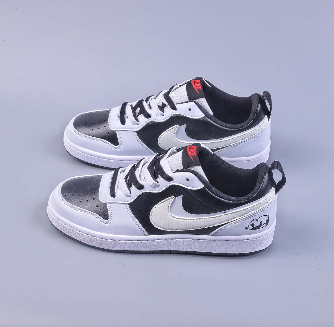 180 Nike Court Borough Low CB2 (GS) 低帮休闲板鞋 涂鸦艺术 “ 黑白熊猫” BQ5448-110