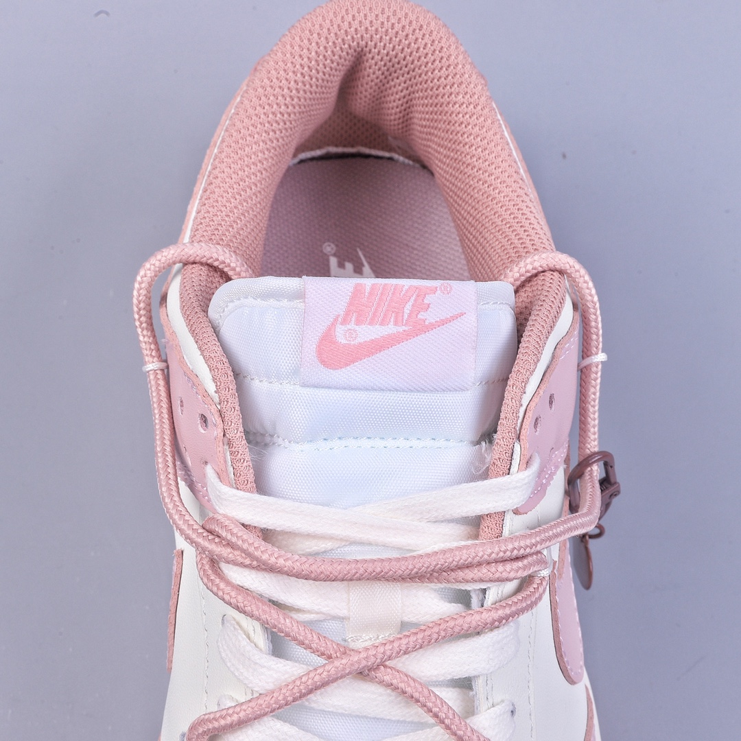 220 Nike Dunk Low ESS 定制版 玫瑰粉 复古甜心绑带低帮休闲板鞋 DD1503-118