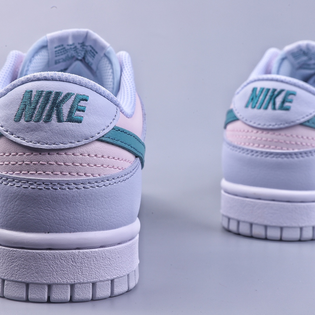 S version NK Dunk Low ”Mineral Teal” light blue pink green hook low top casual sports shoes FD1232-002