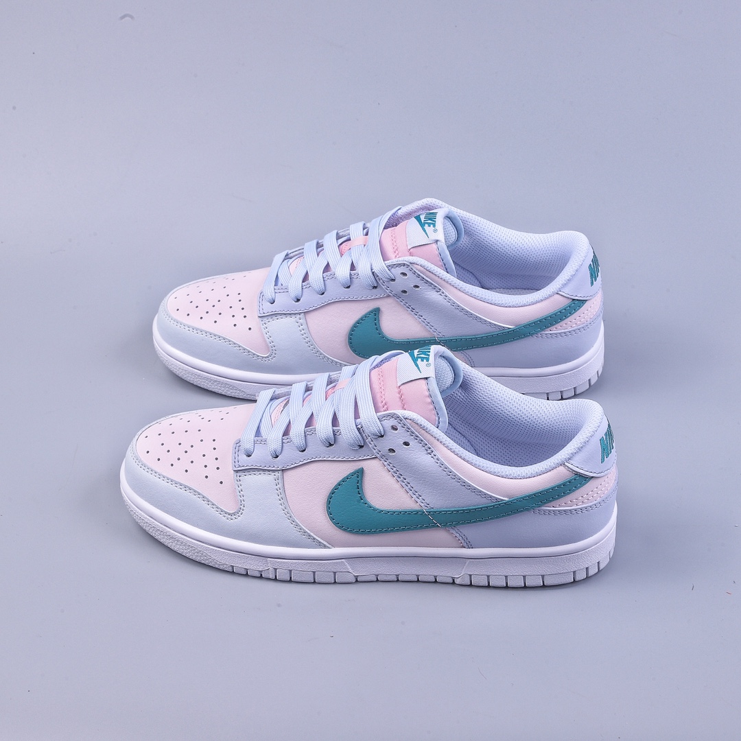 S version NK Dunk Low ”Mineral Teal” light blue pink green hook low top casual sports shoes FD1232-002