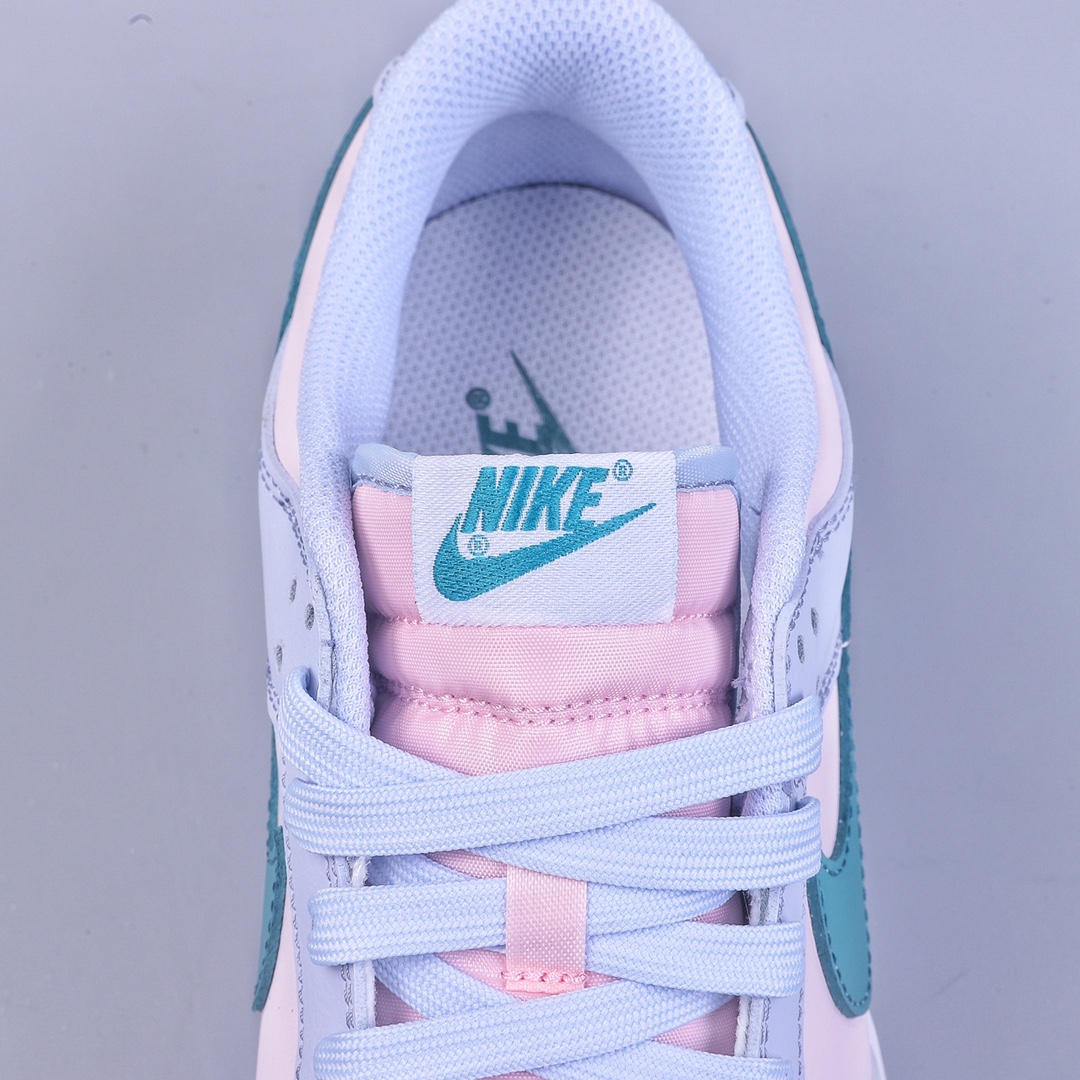 S version NK Dunk Low ”Mineral Teal” light blue pink green hook low top casual sports shoes FD1232-002