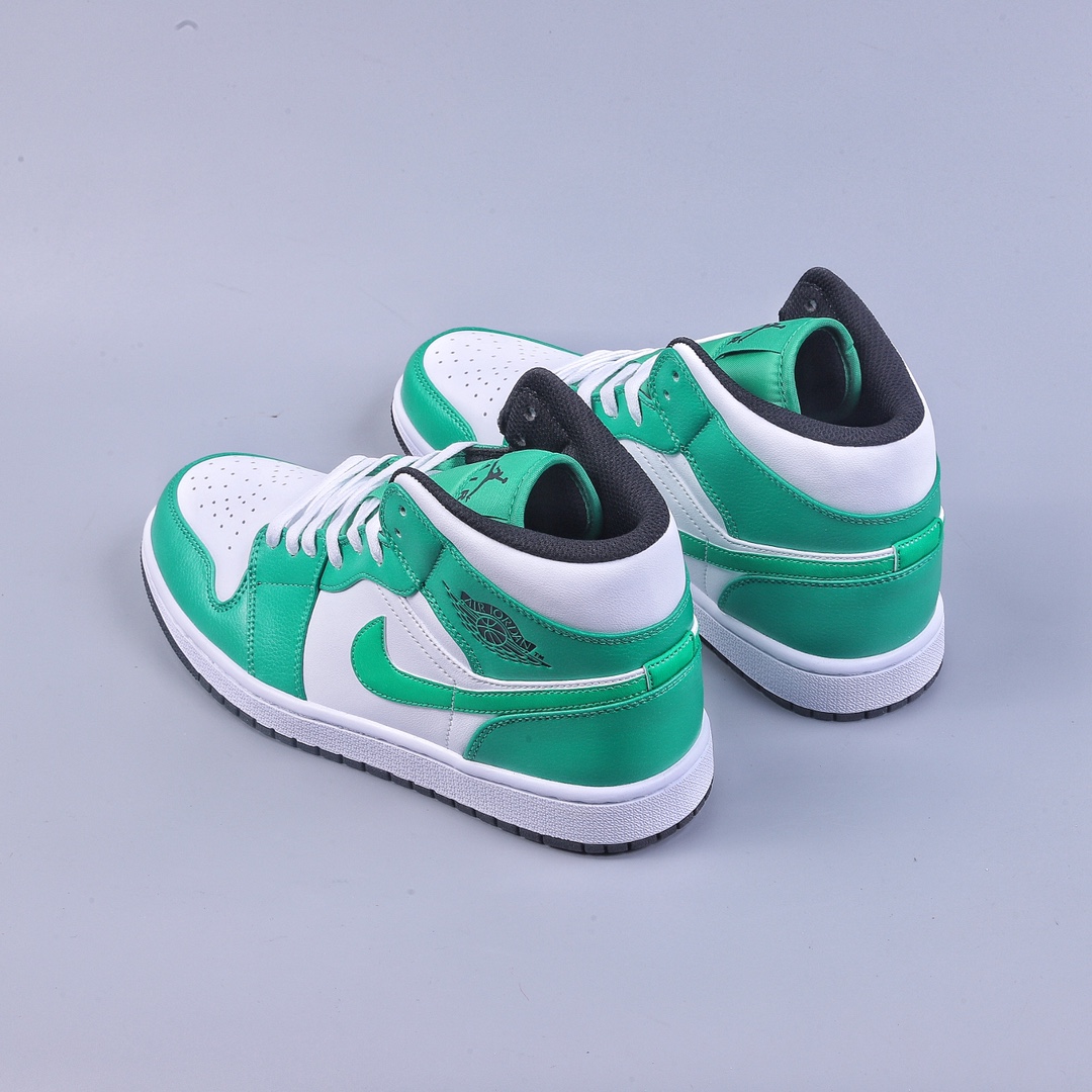 240 Air Jordan 1 Mid 白绿 中帮系列 DQ8423-301