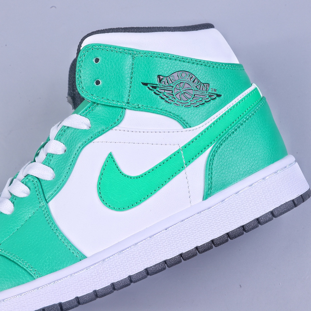 240 Air Jordan 1 Mid 白绿 中帮系列 DQ8423-301