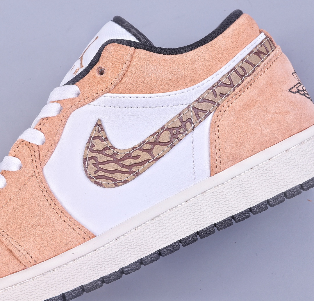 200 Air Jordan 1 Low AJ1 乔1白黄爆裂纹 低帮文化休闲板鞋 DZ4130-201