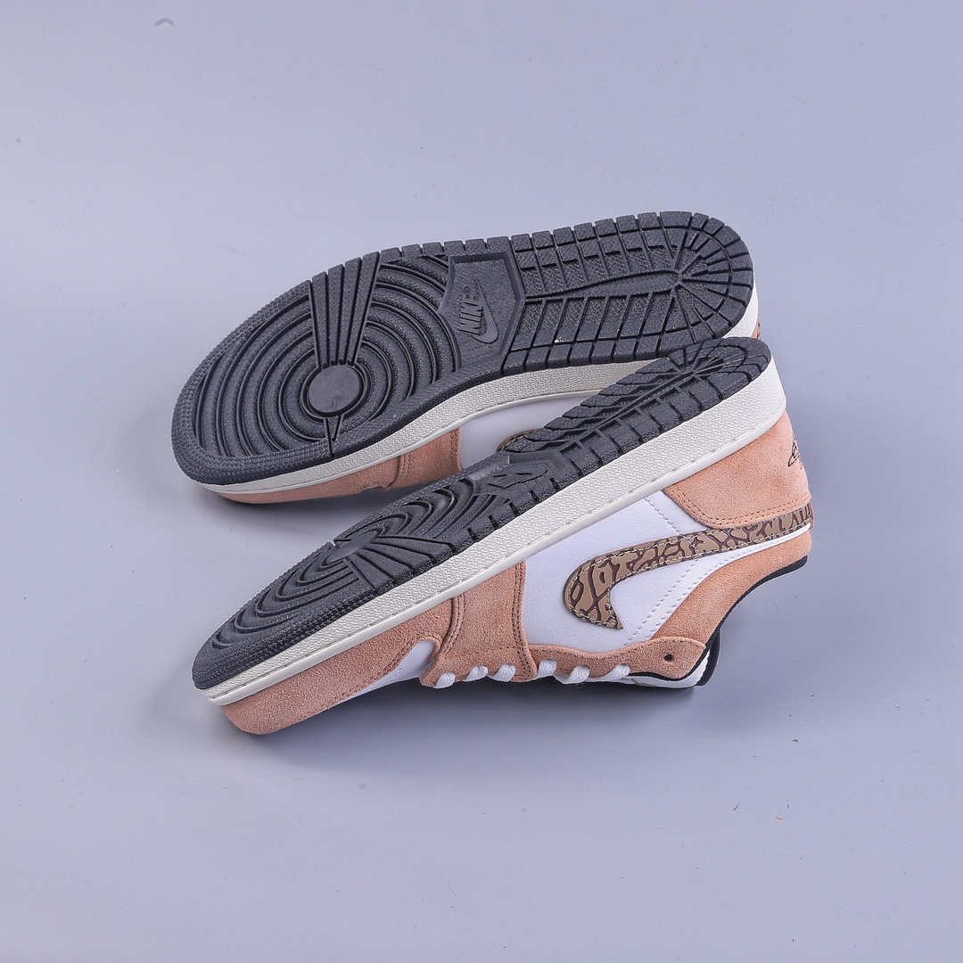 200 Air Jordan 1 Low AJ1 乔1白黄爆裂纹 低帮文化休闲板鞋 DZ4130-201