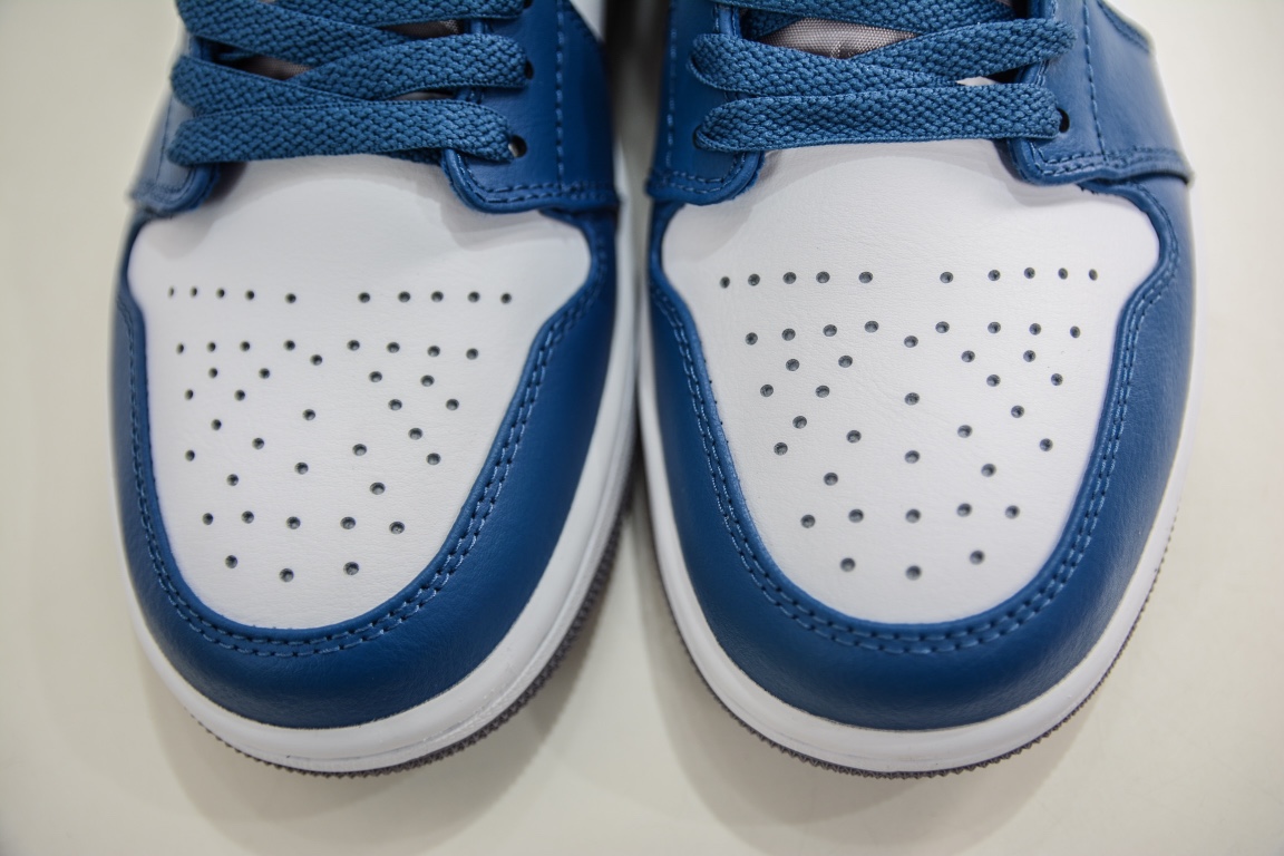220 纯原Air Jordan 1 Low 灰白蓝 AJ1乔1低帮休闲板鞋 553558-412