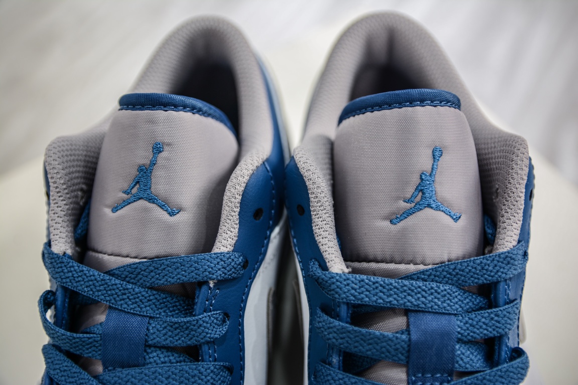 220 纯原Air Jordan 1 Low 灰白蓝 AJ1乔1低帮休闲板鞋 553558-412