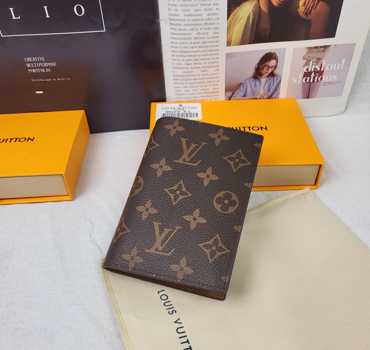 Luxury passport cover RFID blocking